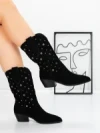 Ciocate Dama din piele naturala 52AD9 BLACK | PANTOFUL
