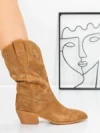 Ciocate Dama din piele naturala 52AD9 YELLOW | PANTOFUL