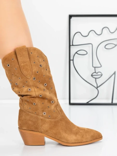 Ciocate Dama din piele naturala 52AD9 YELLOW | PANTOFUL