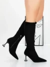 Cizme Dama cu Toc 5XKK66 BLACK | MEI