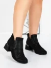 Ghete Dama din piele naturala K244-93R BLACK | JOSE SIMON