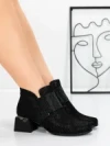 Ghete Dama din piele naturala K244-93R BLACK | JOSE SIMON