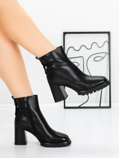 Ghete Dama din piele naturala K23574-8480 BLACK | JOSE SIMON