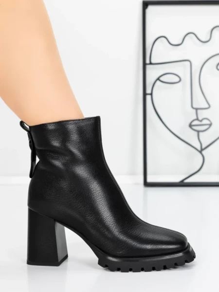 Ghete Dama din piele naturala K23574-8480 BLACK | JOSE SIMON