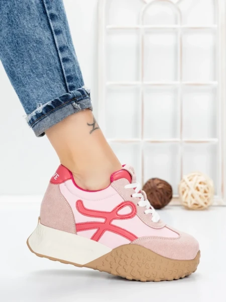 Pantofi Sport Dama cu Platforma 3A1 PINK | MEI