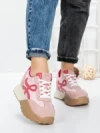 Pantofi Sport Dama cu Platforma 3A1 PINK | MEI