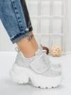 Pantofi Sport Dama cu Platforma 1A05 WHITE | MEI