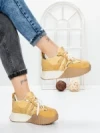 Pantofi Sport Dama cu Platforma 3A1-1 YELLOW | MEI