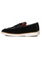 Mocasini Barbati din piele naturala 5NXE57 BLACK | PANTOFUL