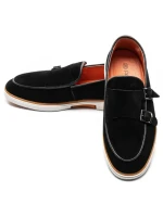 Mocasini Barbati din piele naturala 5NXE57 BLACK | PANTOFUL