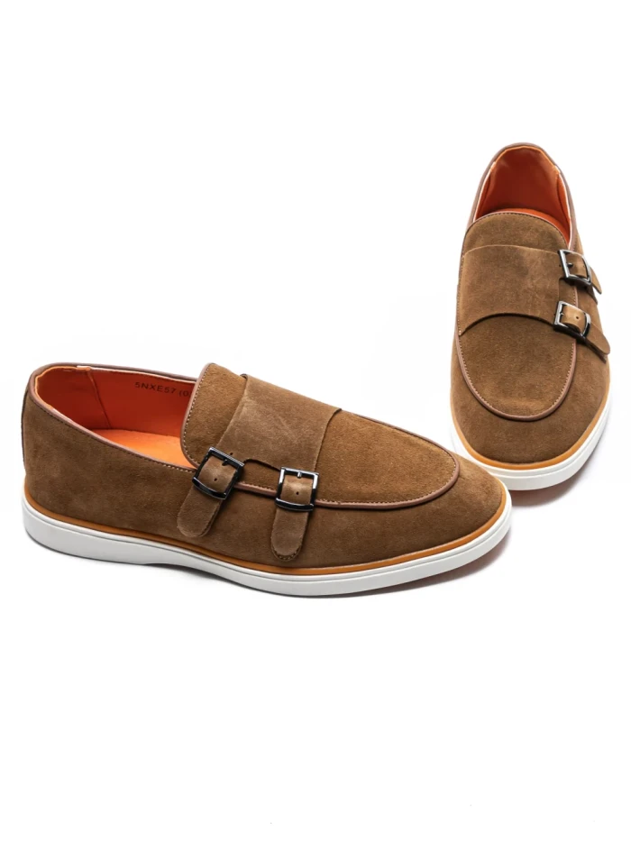 Mocasini Barbati din piele naturala 5NXE57 YELLOW | PANTOFUL