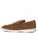 Mocasini Barbati din piele naturala 5NXE57 YELLOW | PANTOFUL