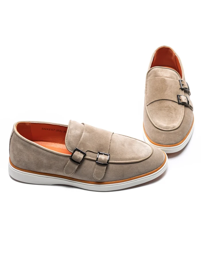 Mocasini Barbati din piele naturala 5NXE57 BEIGE | PANTOFUL