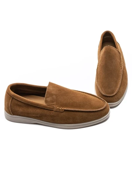 Mocasini Barbati din piele naturala 5NXE58 YELLOW | PANTOFUL