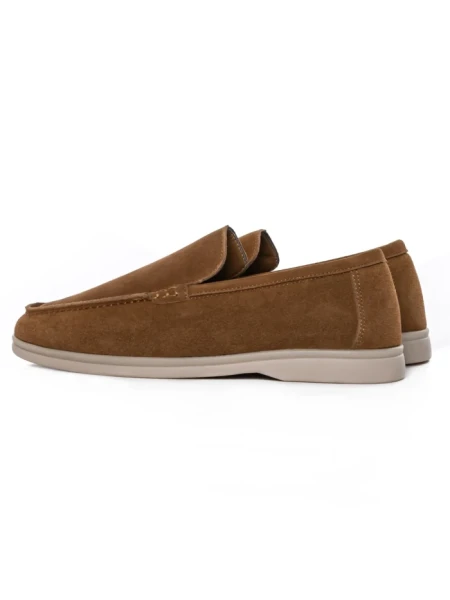 Mocasini Barbati din piele naturala 5NXE58 YELLOW | PANTOFUL