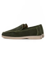 Mocasini Barbati din piele naturala 5NXE58 GREEN | PANTOFUL