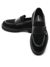 Pantofi Casual Barbati din piele naturala 5NXE66 BLACK | PANTOFUL