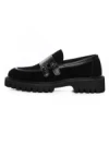 Pantofi Casual Barbati din piele naturala 5NXE66 BLACK | PANTOFUL
