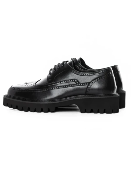 Pantofi Casual Barbati din piele naturala 5NXE67 BLACK | PANTOFUL