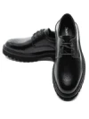Pantofi Casual Barbati din piele naturala 5NXE68 BLACK | PANTOFUL