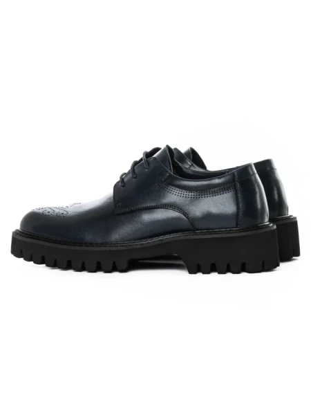 Pantofi Casual Barbati din piele naturala 5NXE68 BLUE | PANTOFUL