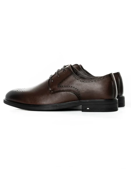 Pantofi Barbati din piele naturala 5NXE73 Cafea | Pant... » meishop.life