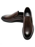 Pantofi Barbati din piele naturala 5NXE75 Cafea | Pant... » meishop.life