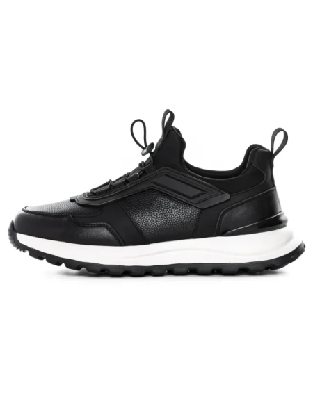 Pantofi Sport Barbati din piele naturala 5306 BLACK | ADVANCER