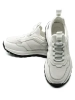 Pantofi Sport Barbati din piele naturala 5306 WHITE | ADVANCER