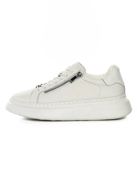 Pantofi Sport Barbati din piele naturala 5305 WHITE | ADVANCER