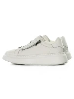 Pantofi Sport Barbati din piele naturala 5305 WHITE | ADVANCER