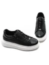 Pantofi Sport Barbati din piele naturala 5305 BLACK-WHITE | ADVANCER