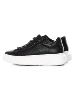 Pantofi Sport Barbati din piele naturala 5305 BLACK-WHITE | ADVANCER