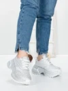 Pantofi Sport Dama cu Platforma 5WL109 WHITE | MEI