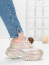 Pantofi Sport Dama cu Platforma 5WL109 PINK | MEI