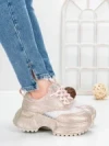 Pantofi Sport Dama cu Platforma 5WL109 PINK | MEI