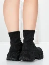 Pantofi Sport Dama cu Platforma 5WL110 BLACK | MEI