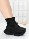 Pantofi Sport Dama cu Platforma 5WL110 BLACK | MEI