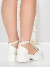 Pantofi Casual Dama 5H58 WHITE | MEI