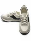 Pantofi Sport Barbati din piele naturala 5309 WHITE-BLACK | ADVANCER