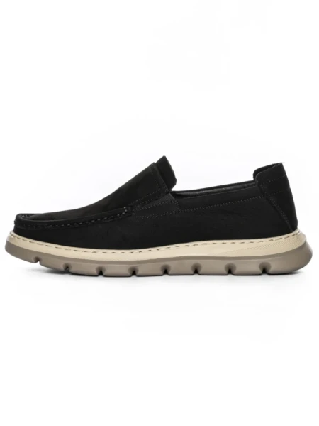 Mocasini Barbati din piele naturala 8063 BLACK | ADVANCER