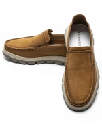 Mocasini Barbati din piele naturala 8063 TAUPE | ADVANCER