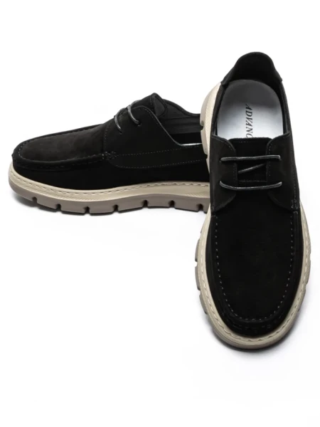 Pantofi Casual Barbati din piele naturala 8099 BLACK | ADVANCER