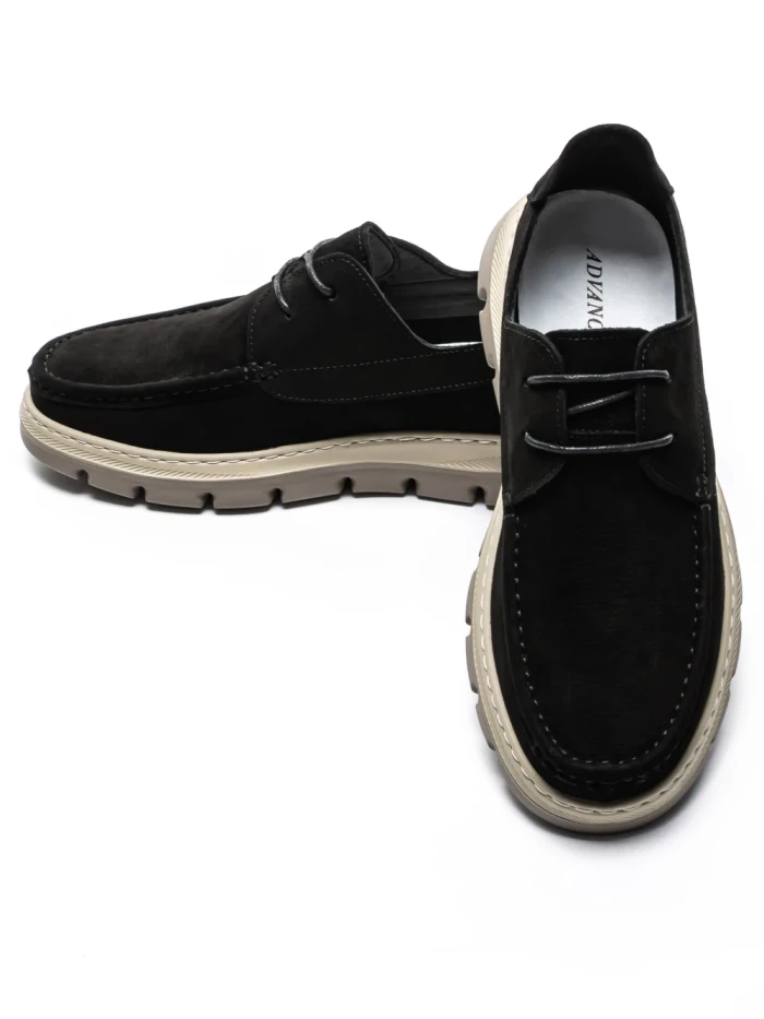 Pantofi Casual Barbati din piele naturala 8099 BLACK | ADVANCER