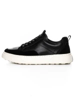 Pantofi Sport Barbati din piele naturala 5320 BLACK | ADVANCER