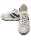 Pantofi Sport Barbati din piele naturala 5317 WHITE-BLUE | ADVANCER