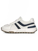 Pantofi Sport Barbati din piele naturala 5317 WHITE-BLUE | ADVANCER