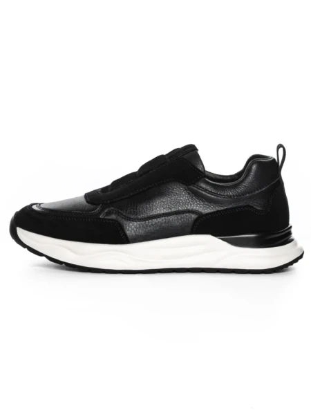 Pantofi Sport Barbati din piele naturala 12-182 BLACK | ADVANCER