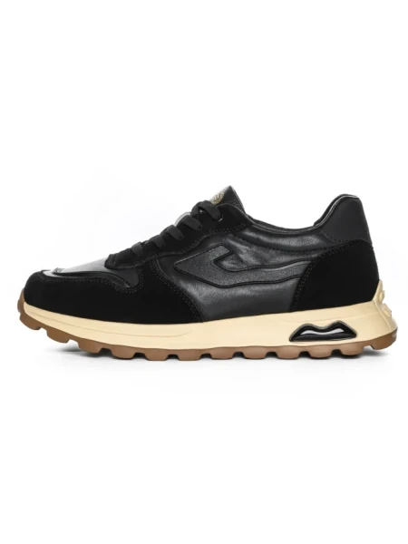 Pantofi Sport Barbati din piele naturala 12-179 BLACK | ADVANCER