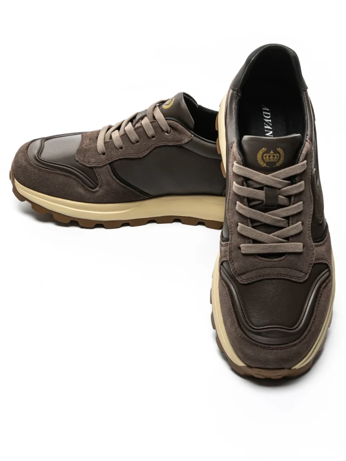 Pantofi Sport Barbati din piele naturala 12-179 COFFEE | ADVANCER